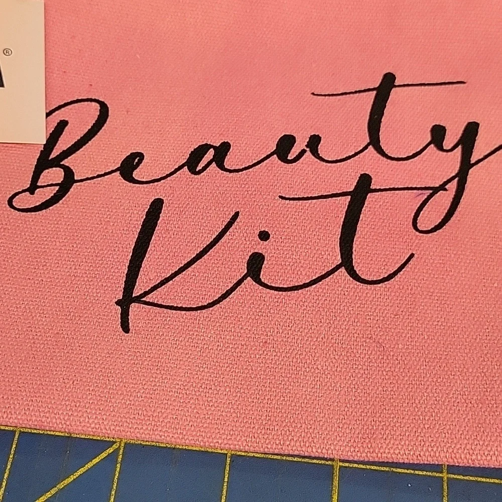 AOA Studio Pink Beauty Kit Canvas Pouch 8' x 6.5' New